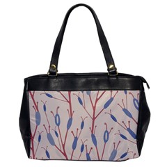 Abstract Pattern Floral Branches Oversize Office Handbag