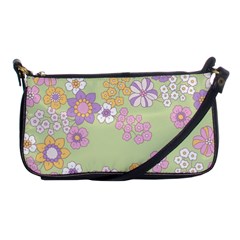 Pattern Background Vintage Floral Shoulder Clutch Bag by Ndabl3x