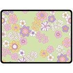 Pattern Background Vintage Floral Two Sides Fleece Blanket (Large) 80 x60  Blanket Front