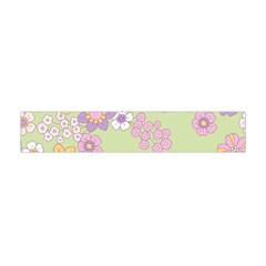 Pattern Background Vintage Floral Premium Plush Fleece Scarf (mini) by Ndabl3x