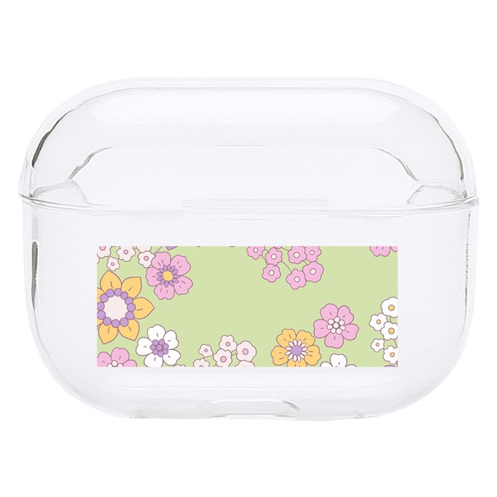 Pattern Background Vintage Floral Hard PC AirPods Pro Case