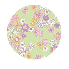 Pattern Background Vintage Floral Mini Round Pill Box (pack Of 3) by Ndabl3x