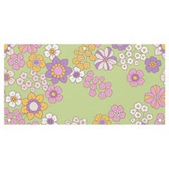 Pattern Background Vintage Floral Banner And Sign 4  X 2  by Ndabl3x