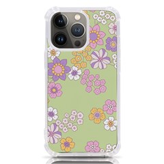 Pattern Background Vintage Floral Iphone 13 Pro Tpu Uv Print Case by Ndabl3x