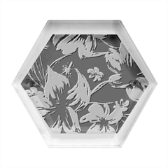 Flowers Floral Pattern Design Hexagon Wood Jewelry Box by Ndabl3x