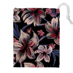 Flowers Floral Pattern Design Drawstring Pouch (4xl) by Ndabl3x