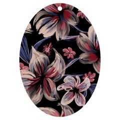 Flowers Floral Pattern Design Uv Print Acrylic Ornament Oval by Ndabl3x