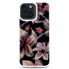 Flowers Floral Pattern Design Iphone 15 Plus Tpu Uv Print Case by Ndabl3x