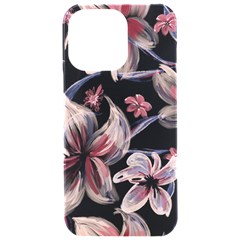 Flowers Floral Pattern Design Iphone 15 Pro Max Black Uv Print Pc Hardshell Case by Ndabl3x