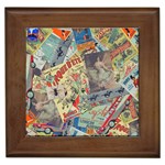 Paper Scattered Vintage Framed Tile Front