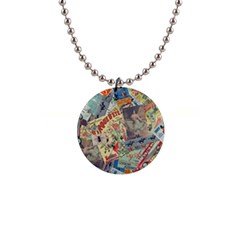 Paper Scattered Vintage 1  Button Necklace by Ndabl3x