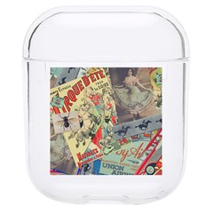 Paper Scattered Vintage Hard Pc Airpods 1/2 Case by Ndabl3x