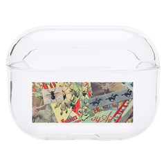 Paper Scattered Vintage Hard Pc Airpods Pro Case by Ndabl3x