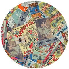 Paper Scattered Vintage Wooden Puzzle Round by Ndabl3x