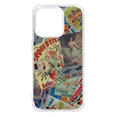 Paper Scattered Vintage Iphone 14 Pro Tpu Uv Print Case by Ndabl3x