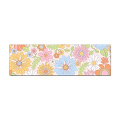 Pattern Background Vintage Floral Sticker (bumper) by Ndabl3x