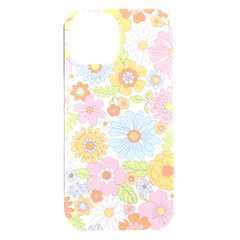 Pattern Background Vintage Floral Iphone 15 Plus Black Uv Print Pc Hardshell Case by Ndabl3x