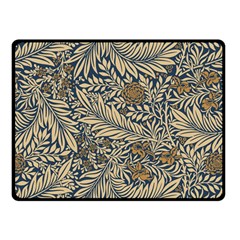 Brown Vintage Background Vintage Floral Pattern Two Sides Fleece Blanket (small) by Ndabl3x