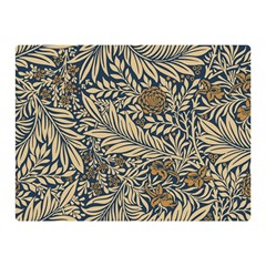 Brown Vintage Background Vintage Floral Pattern Two Sides Premium Plush Fleece Blanket (mini) by Ndabl3x