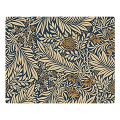 Brown Vintage Background Vintage Floral Pattern Two Sides Premium Plush Fleece Blanket (large) by Ndabl3x