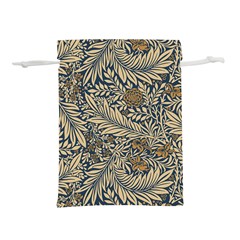 Brown Vintage Background Vintage Floral Pattern Lightweight Drawstring Pouch (l) by Ndabl3x