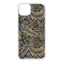 Brown Vintage Background Vintage Floral Pattern Iphone 14 Plus Tpu Uv Print Case by Ndabl3x