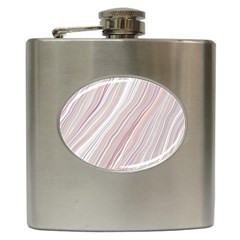 Marble Texture Marble Painting Hip Flask (6 Oz) by Ndabl3x