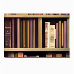 Books Bookshelves Office Fantasy Background Artwork Book Cover Apothecary Book Nook Literature Libra Postcards 5  X 7  (pkg Of 10) by Posterlux