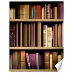 Books Bookshelves Office Fantasy Background Artwork Book Cover Apothecary Book Nook Literature Libra Canvas 12  X 16  by Posterlux