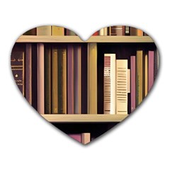 Books Bookshelves Office Fantasy Background Artwork Book Cover Apothecary Book Nook Literature Libra Heart Mousepad by Posterlux