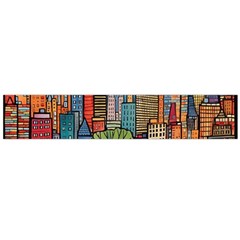 City New York Nyc Skyscraper Skyline Downtown Night Business Urban Travel Landmark Building Architec Large Premium Plush Fleece Scarf 