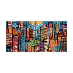 City New York Nyc Skyscraper Skyline Downtown Night Business Urban Travel Landmark Building Architec Yoga Headband