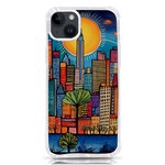 City New York Nyc Skyscraper Skyline Downtown Night Business Urban Travel Landmark Building Architec iPhone 14 Plus TPU UV Print Case Front