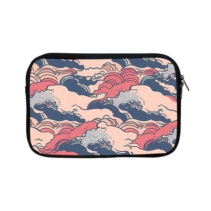 Waves Ocean Sea Water Pattern Rough Seas Digital Art Nature Nautical Apple iPad Mini Zipper Cases