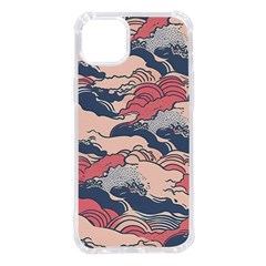 Waves Ocean Sea Water Pattern Rough Seas Digital Art Nature Nautical Iphone 14 Plus Tpu Uv Print Case by Bedest