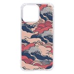 Waves Ocean Sea Water Pattern Rough Seas Digital Art Nature Nautical iPhone 14 Pro Max TPU UV Print Case Front