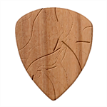 Tropical Flower Seamless Pattern Wood Guitar Pick (Set of 10) Front