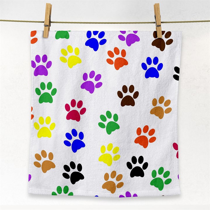 Pawprints Paw Prints Paw Animal Face Towel