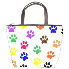 Pawprints Paw Prints Paw Animal Bucket Bag by Apen