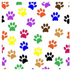 Pawprints Paw Prints Paw Animal Wooden Puzzle Square by Apen