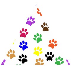 Pawprints Paw Prints Paw Animal Wooden Puzzle Triangle by Apen