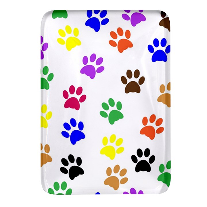 Pawprints Paw Prints Paw Animal Rectangular Glass Fridge Magnet (4 pack)