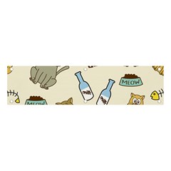 Happy Cats Pattern Background Banner And Sign 4  X 1  by Grandong