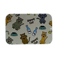 Happy Cats Pattern Background Open Lid Metal Box (silver)   by Grandong