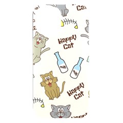 Happy Cats Pattern Background Iphone 15 Plus Black Uv Print Pc Hardshell Case