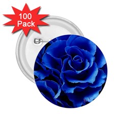 Blue Roses Flowers Plant Romance Blossom Bloom Nature Flora Petals 2 25  Buttons (100 Pack)  by Proyonanggan