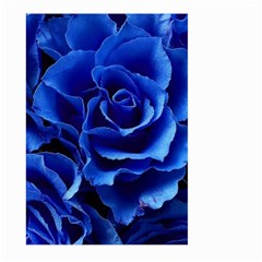 Blue Roses Flowers Plant Romance Blossom Bloom Nature Flora Petals Large Garden Flag (two Sides) by Proyonanggan