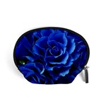 Blue Roses Flowers Plant Romance Blossom Bloom Nature Flora Petals Accessory Pouch (Small) Front