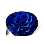 Blue Roses Flowers Plant Romance Blossom Bloom Nature Flora Petals Accessory Pouch (Small) Back