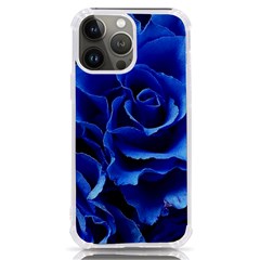 Blue Roses Flowers Plant Romance Blossom Bloom Nature Flora Petals Iphone 13 Pro Max Tpu Uv Print Case by Proyonanggan